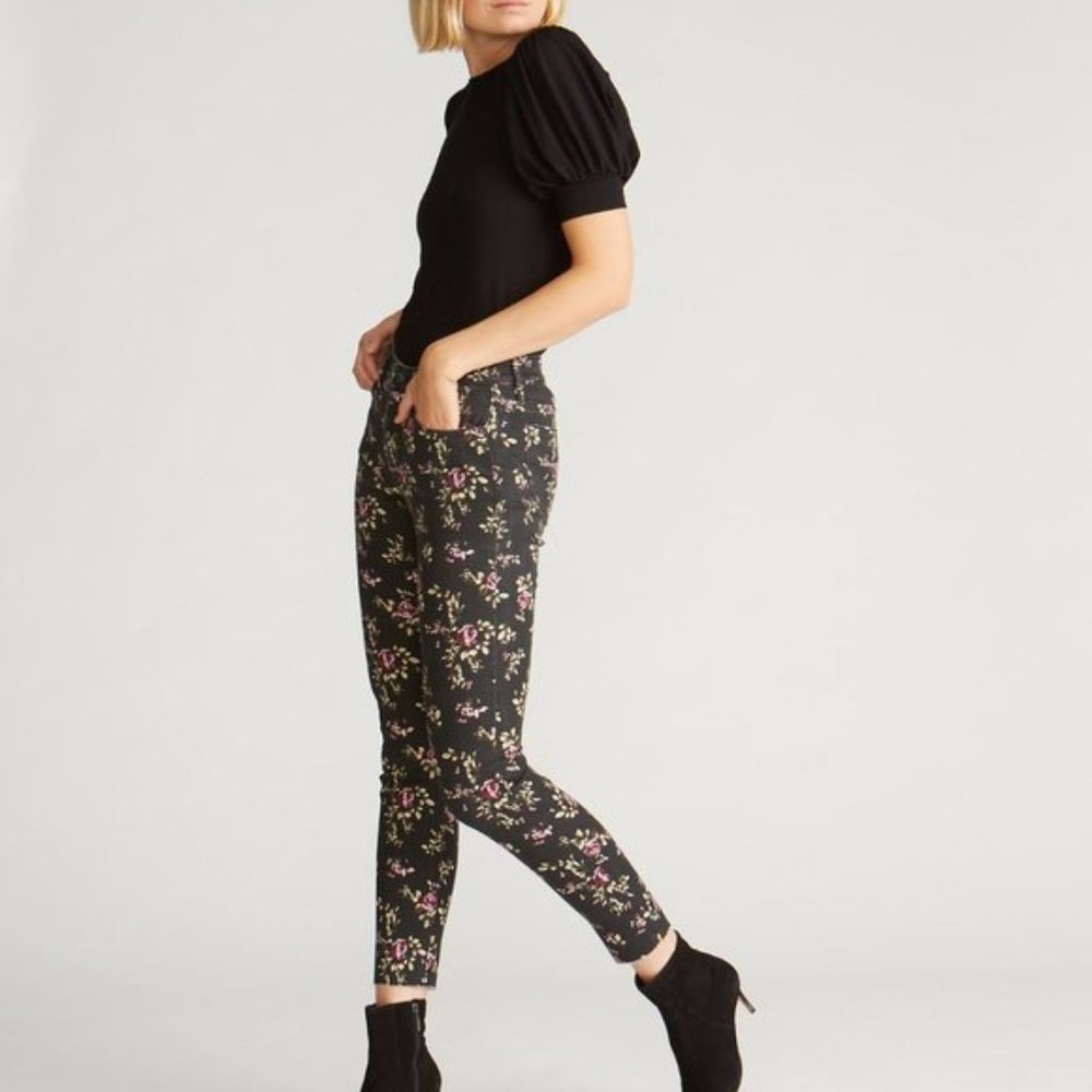 NEW Driftwood Jackie Skinny Ditzy Rose Garden Jeans - Picture 4 of 10